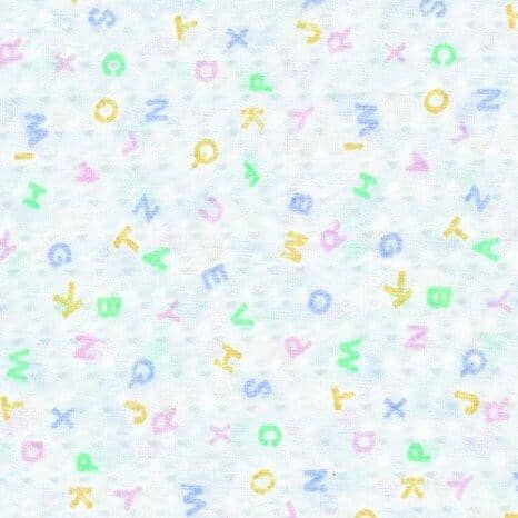 Angels Rest ABC Print Cot Sheets - Toddler Size - louisekool