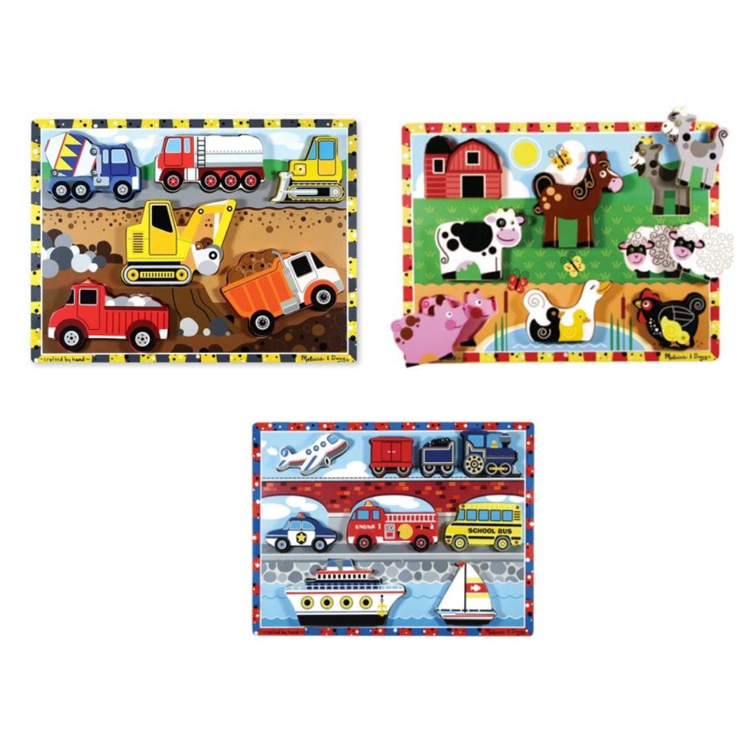 Chunky Pieces Puzzle Set of 3 - louisekool