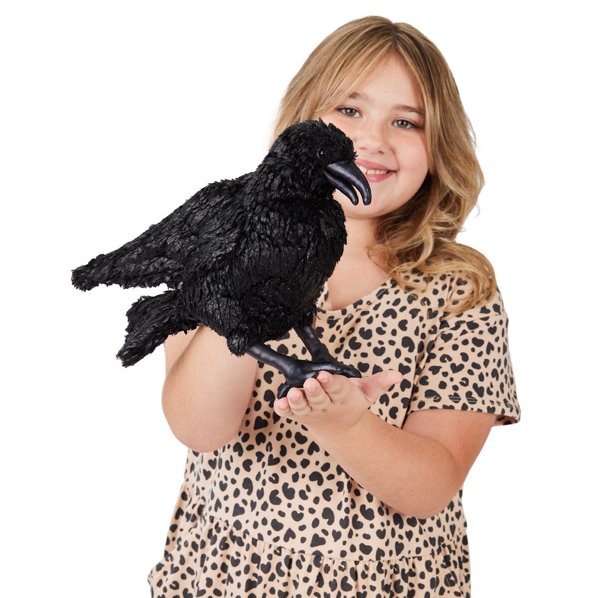 Crow or Raven Puppet toys Louise Kool & Galt for child care day care primary classrooms