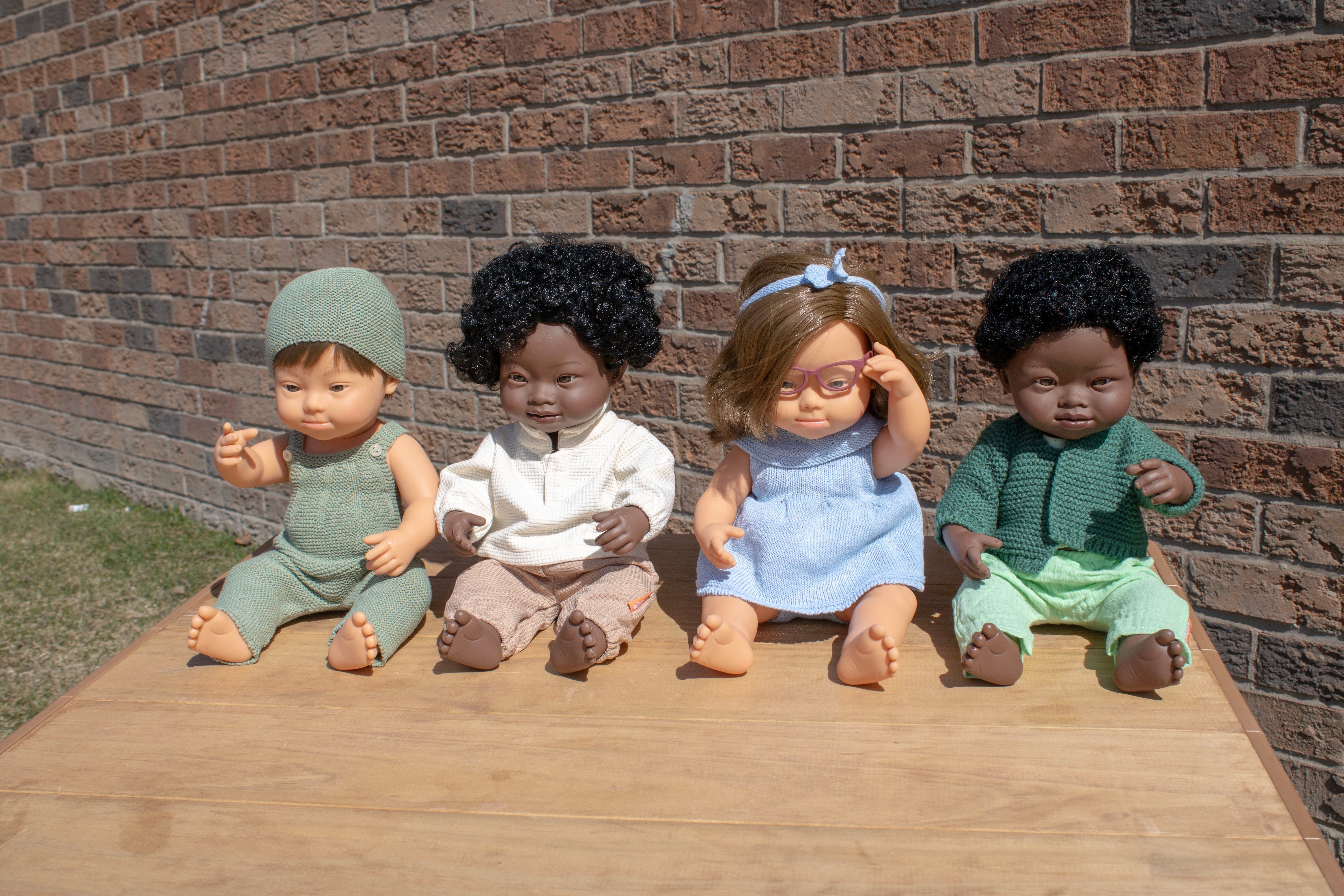 Dolls With Down Syndrome 15" - Set of 4 - louisekool