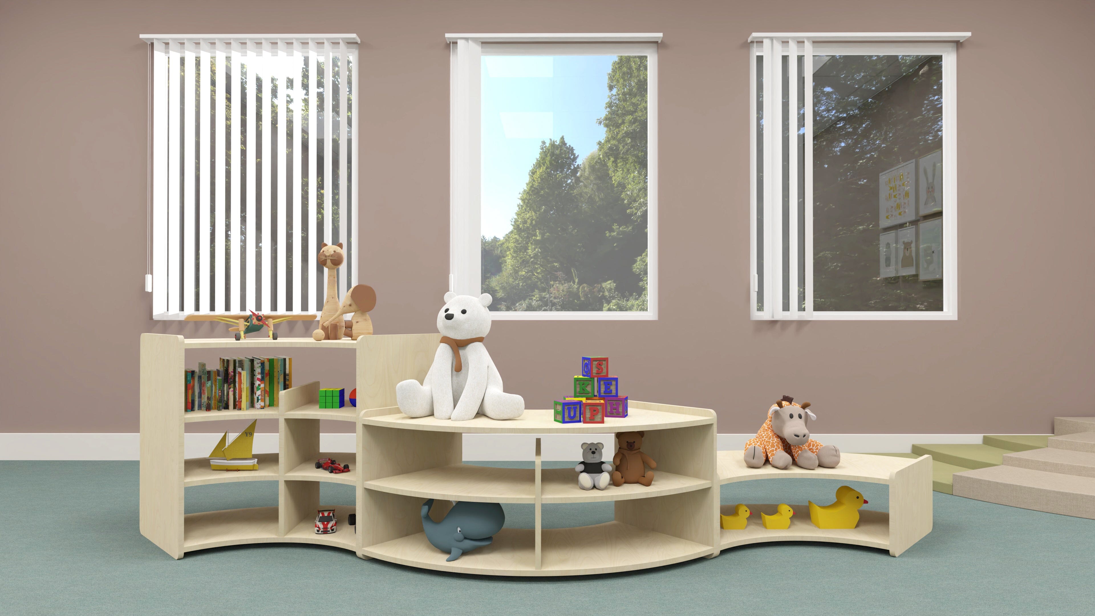 Modular Curve Shelf - 2 Level - louisekool