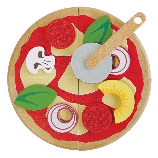 Pizza & Toppings with Slice Cutter - louisekool