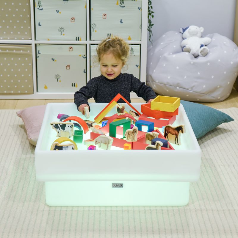 Sensory Mood Square Low Discovery Table - louisekool