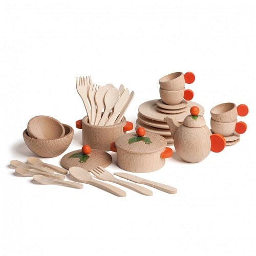 Wood Cookery & Crockery Set - louisekool