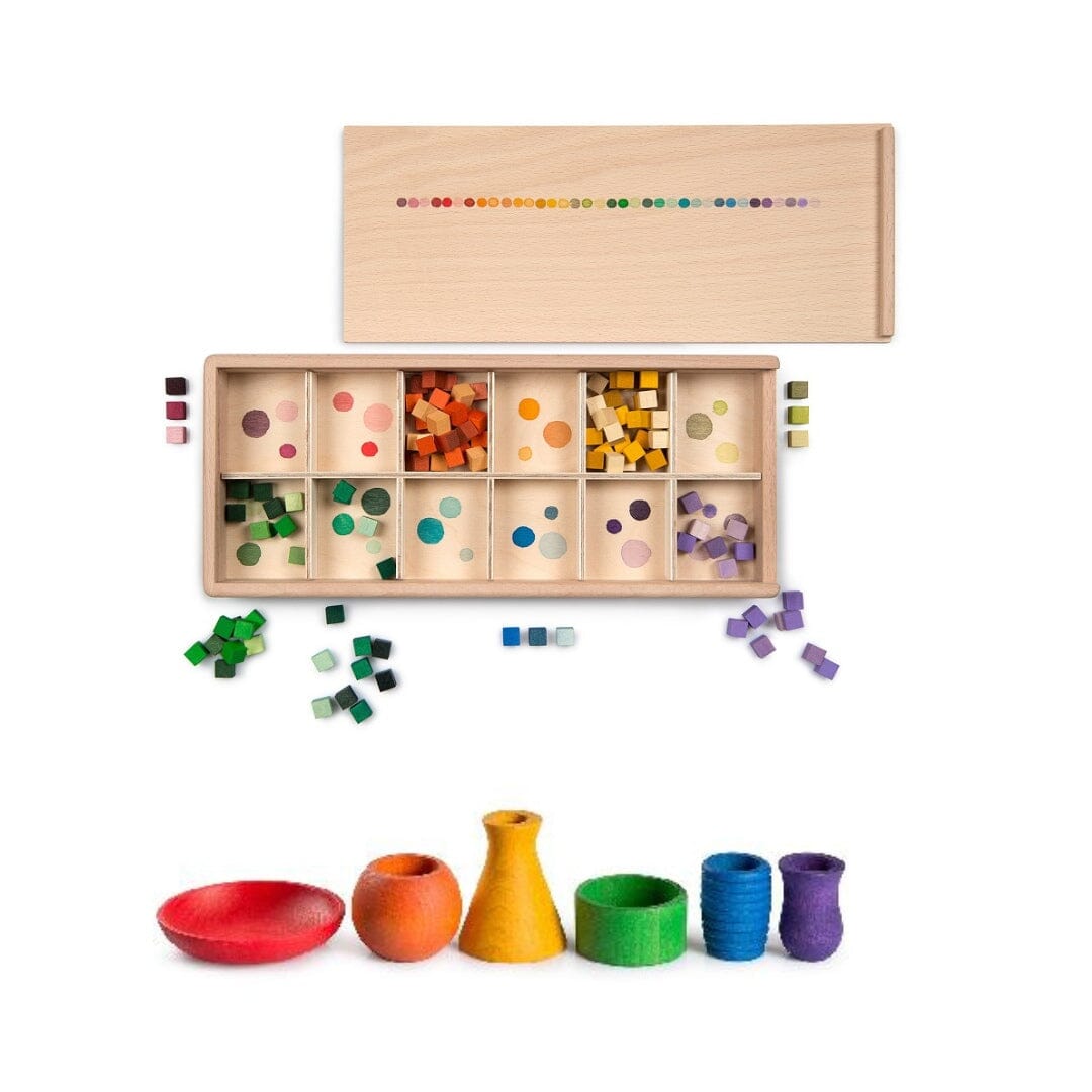 Wood Mix and Match with Sorting Pots - louisekool