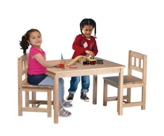 Wooden Table And Chair Set - louisekool