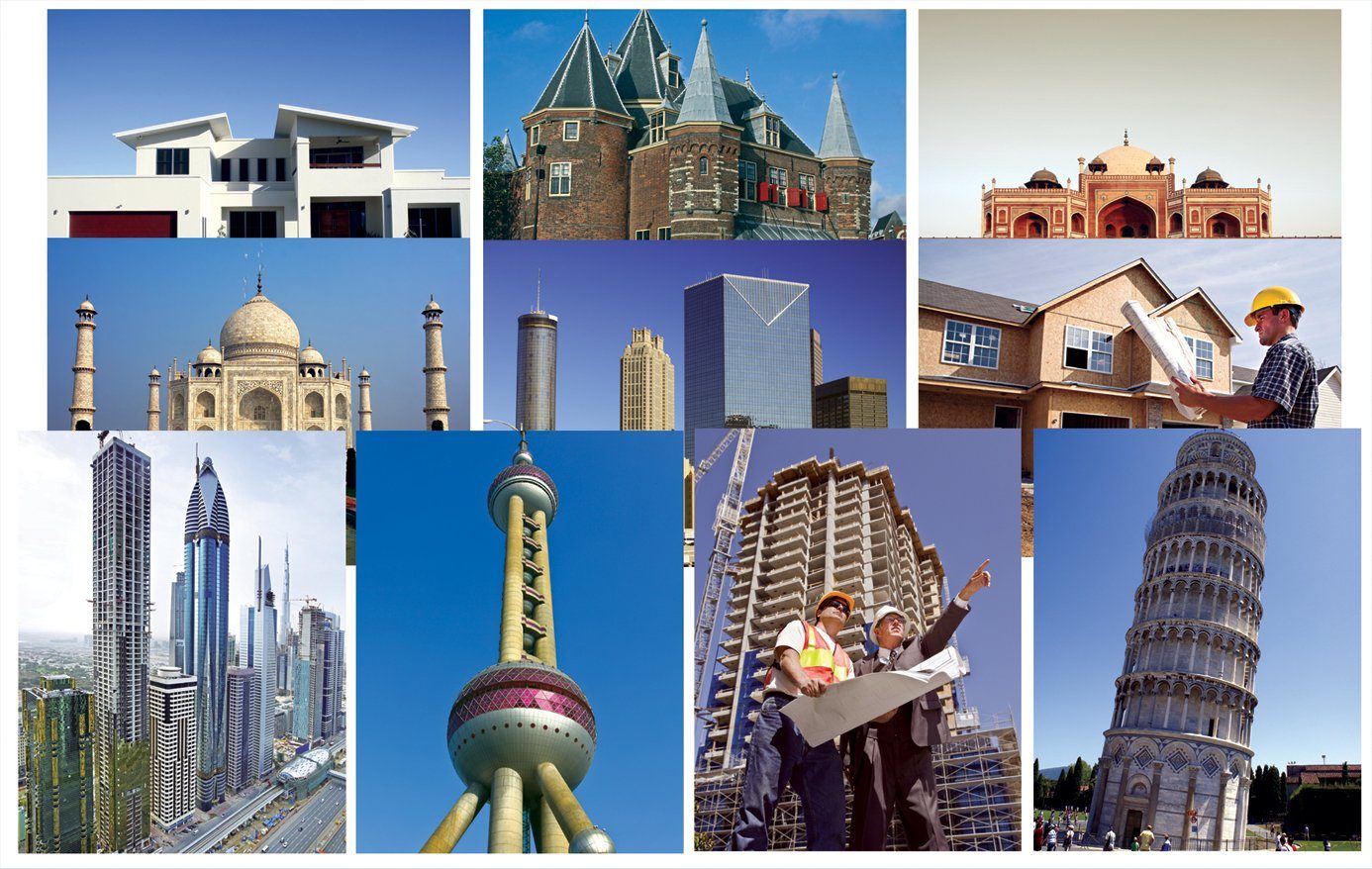 10 Architectural Structures Posters - 8x11" - louisekool