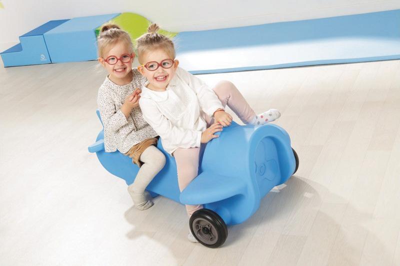 Blue Airplane Pushalong - louisekool