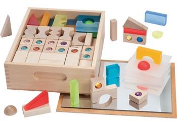 Box of Treasure Building Blocks - 128 Pieces - louisekool