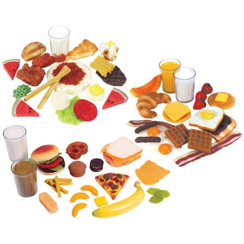 Breakfast, Lunch and Dinner Food Set of 78 - louisekool