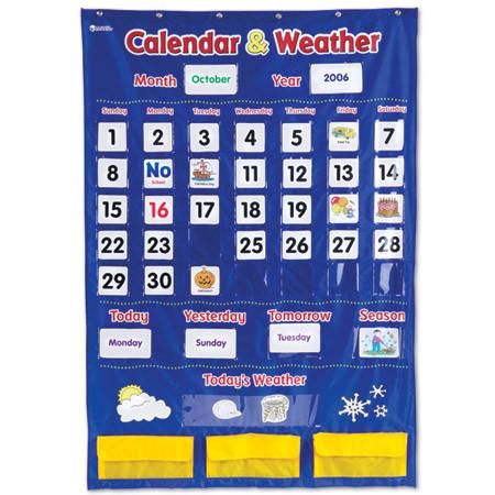 Calendar and Weather Pocket Chart - louisekool