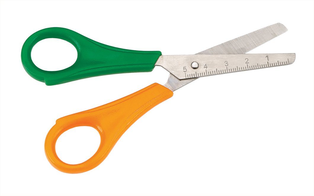Children's Scissors - Left-Handed Blunt 13.3cm - louisekool