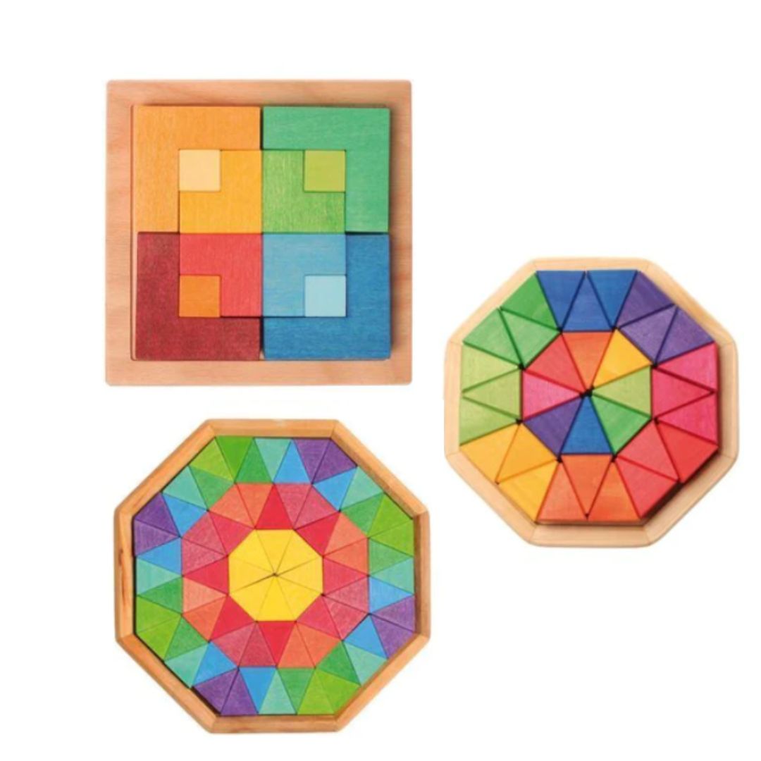 Classic Creative Wood Puzzles Set/4 - louisekool