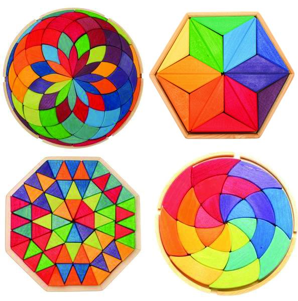 Classic Creative Wood Puzzles Set/4 - louisekool