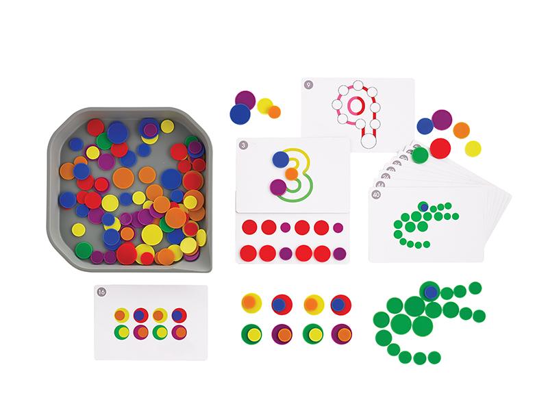 Colourful Chip Counters Set of 144 - louisekool