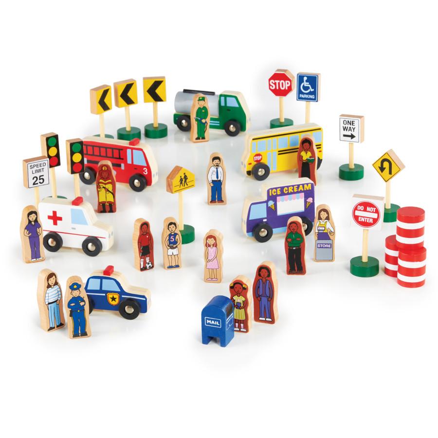 Community and Roadway Essentials - 36 Pieces - louisekool