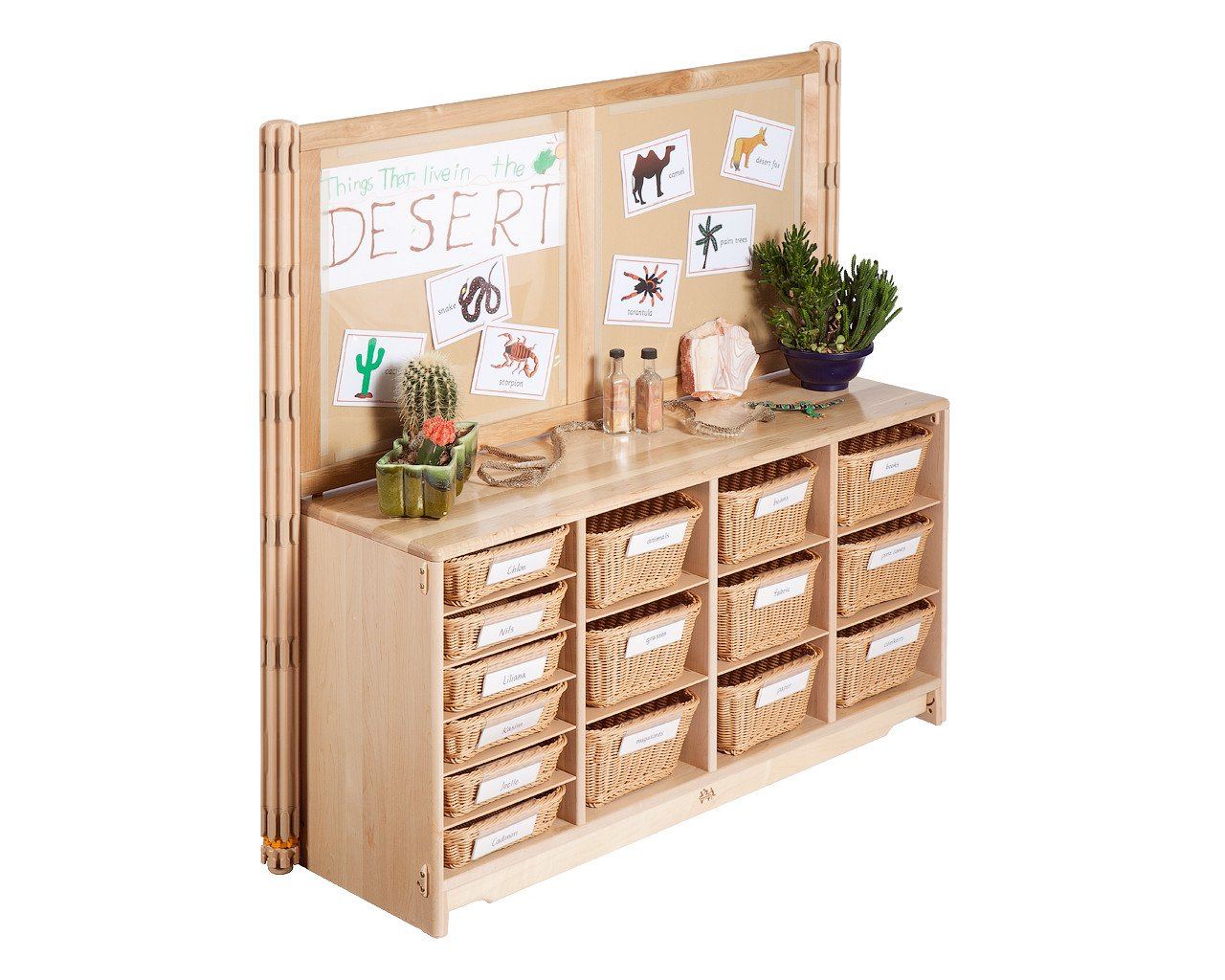 Community Playthings Display Unit 4' w/ Totes or Baskets - louisekool