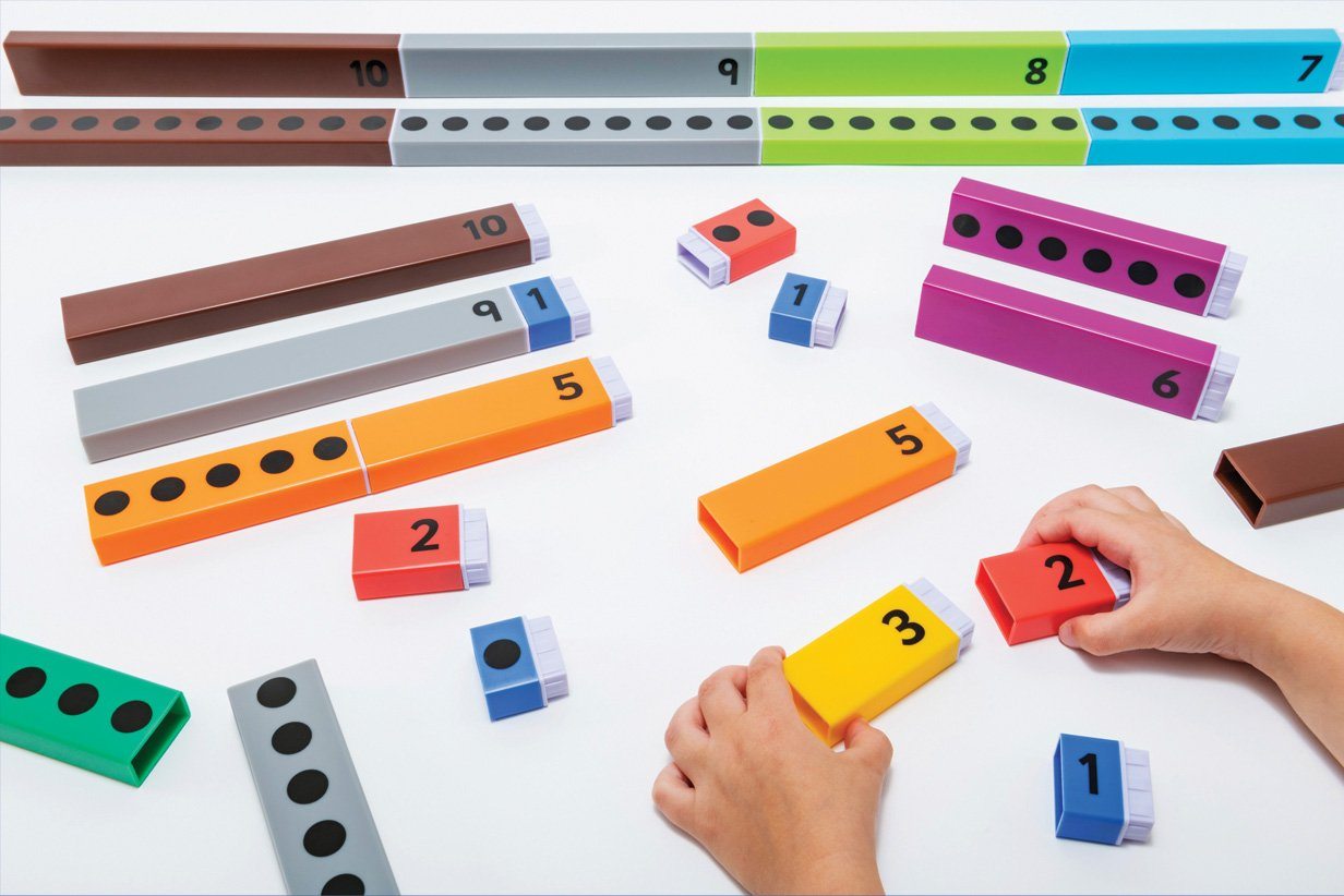 Connecting Number Rods - 128 Pieces - louisekool