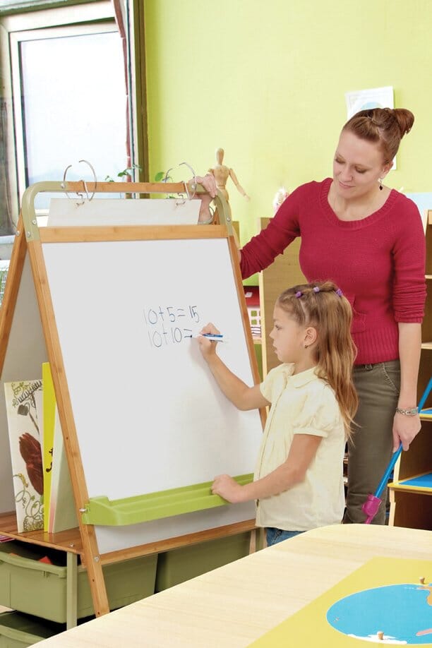 Double Sided Bamboo Teaching Easel - louisekool