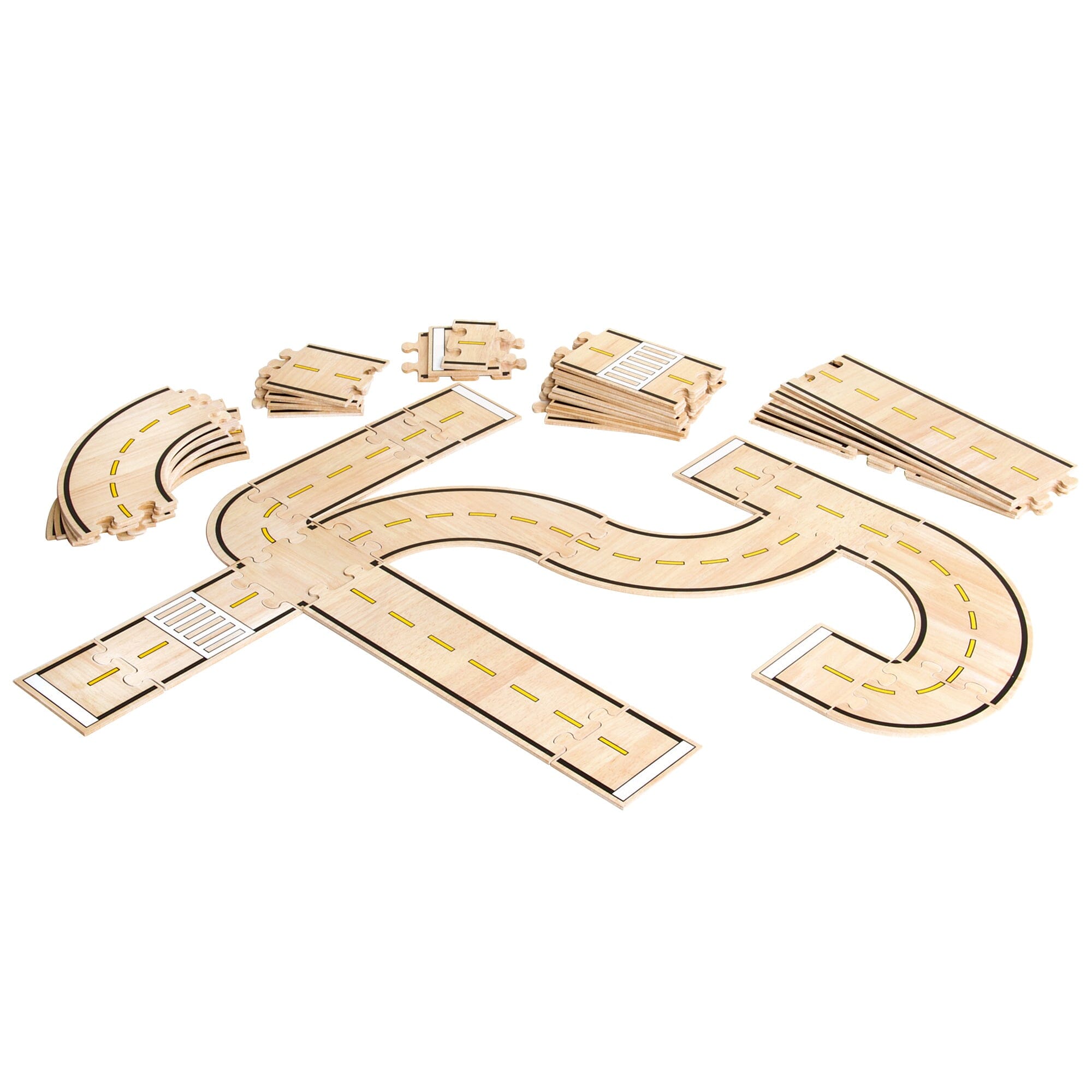 Double-Sided Roadway System - Set of 42 - louisekool