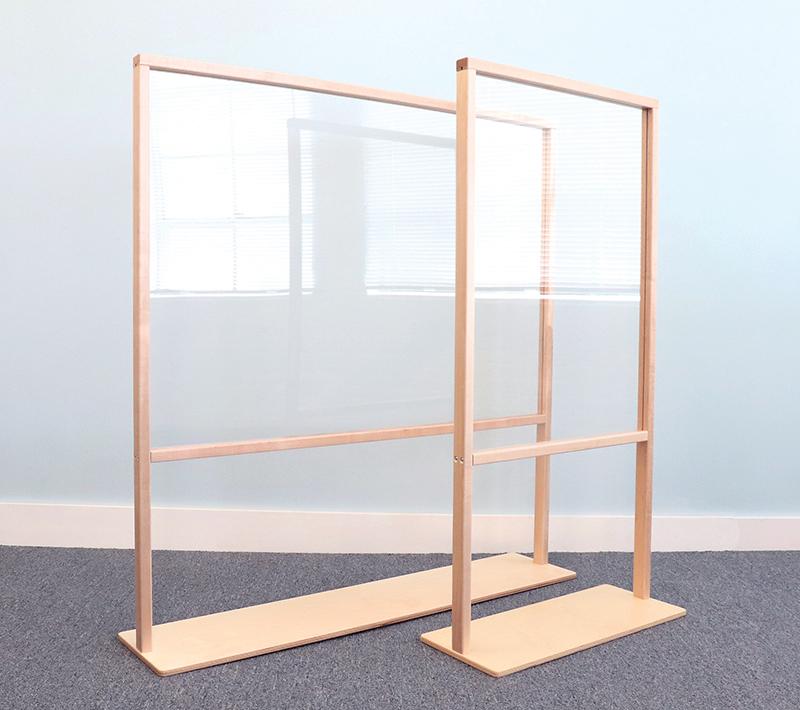 Floor Standing Acrylic Partition - louisekool