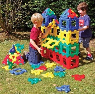 Giant Polydron Class Set - 80 Pieces - louisekool