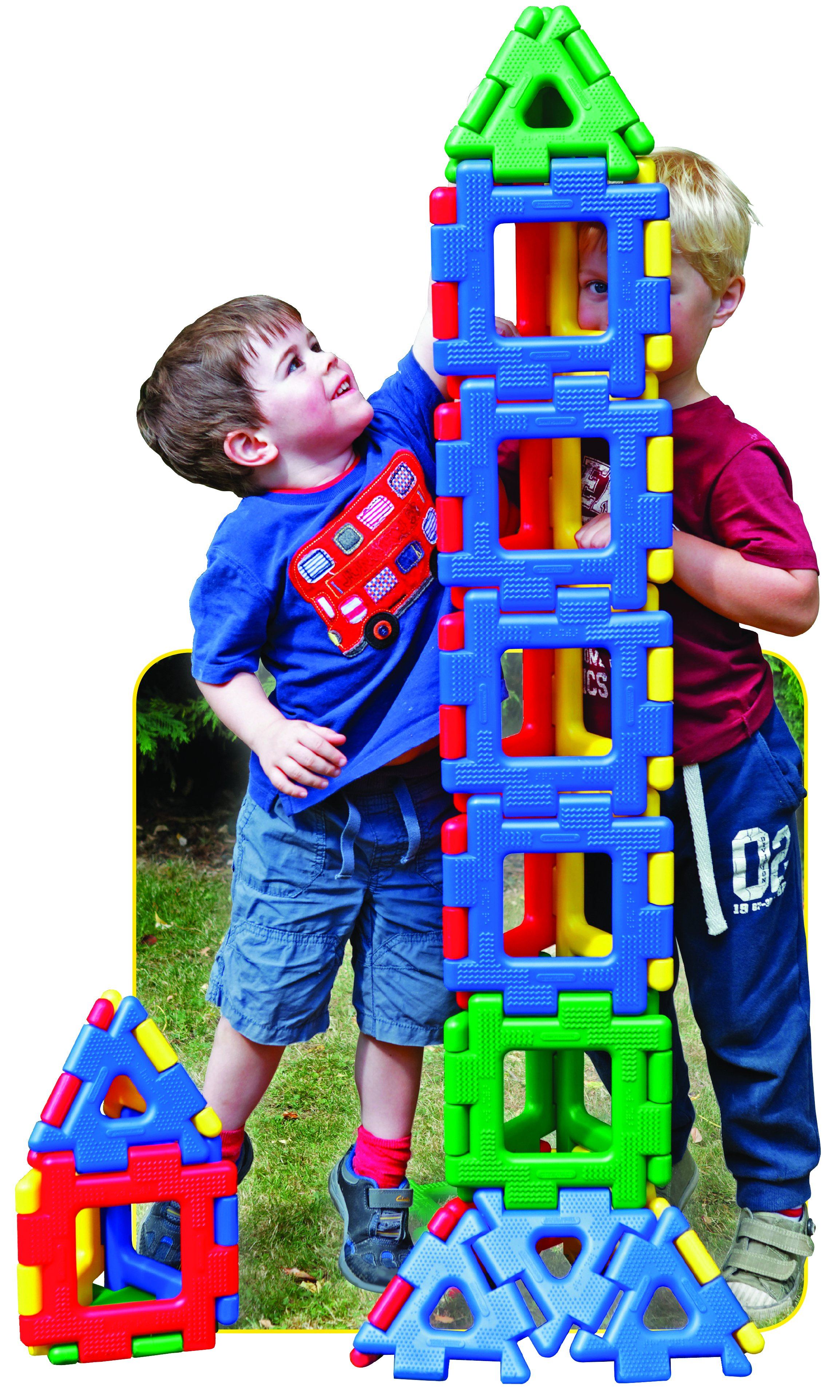 Giant Polydron Set - 40 Pieces - louisekool