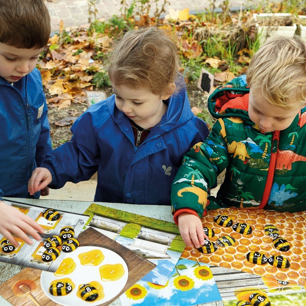 Honey Bee Number Stones & Activity Cards - louisekool