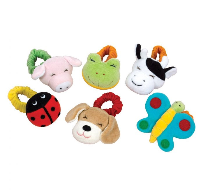 Infant Colorful Wrist Rattles - Set of 6 - louisekool