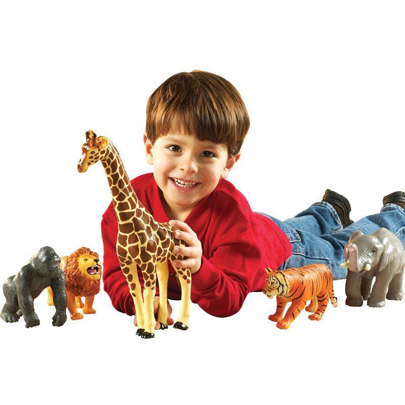Jumbo Jungle Animals - Set of 5 - louisekool