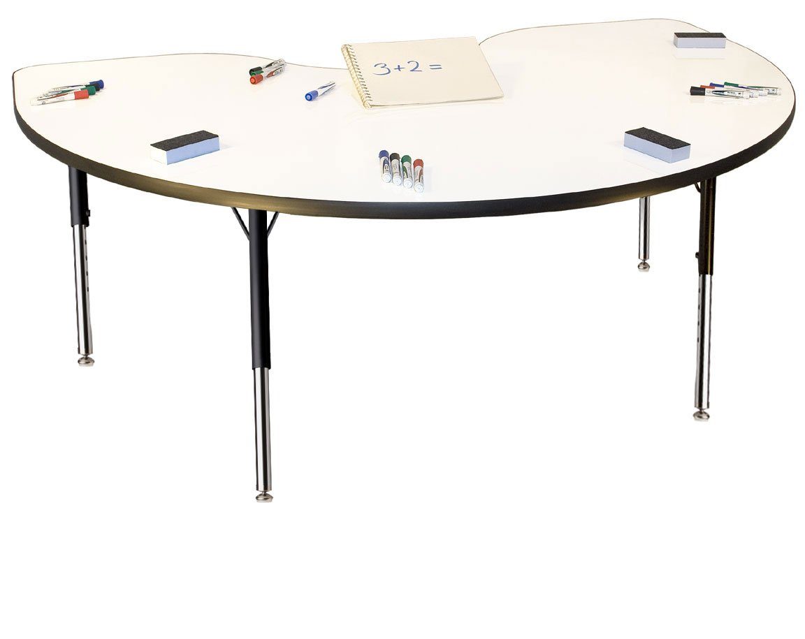 Dry Erase Table - Kidney Shape - louisekool