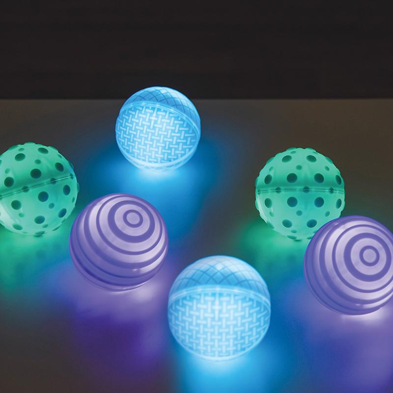 Light Up Tactile Glow Spheres and Construction Bricks - louisekool