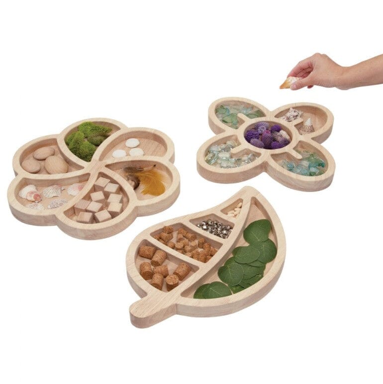 Loose Parts Wooden trays - Set of 3  - louisekool