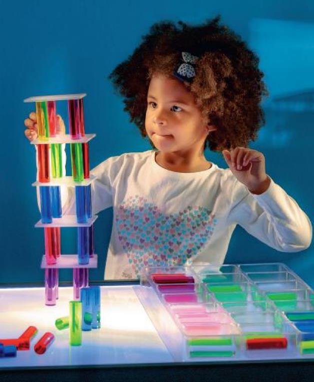 Luxy Rainbow Cylinders and Pegboard - louisekool