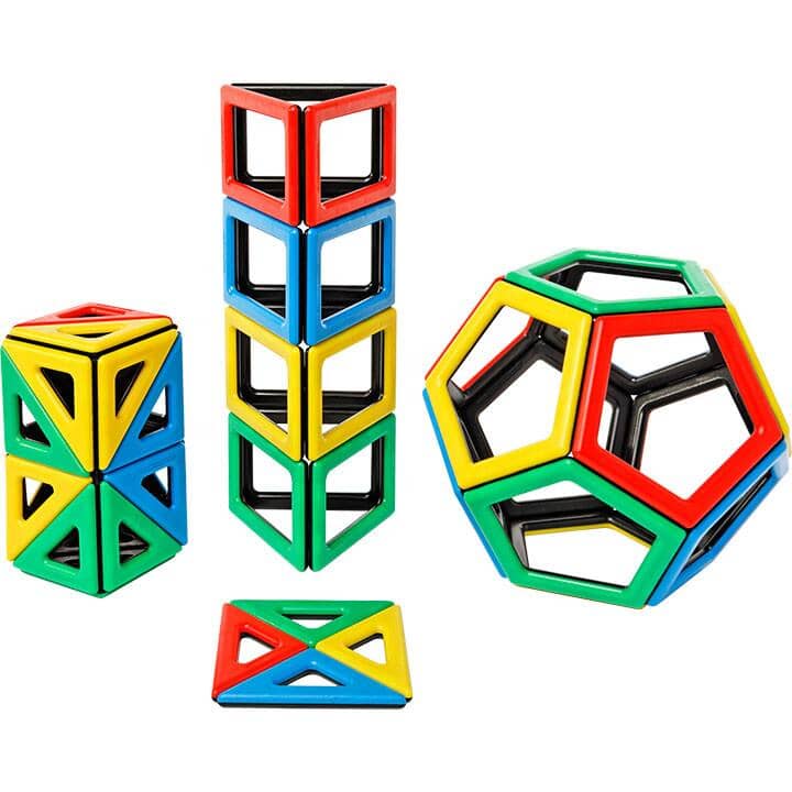 Magnetic Polydron New Shapes Set - 48 Pieces canada – Louise Kool & Galt