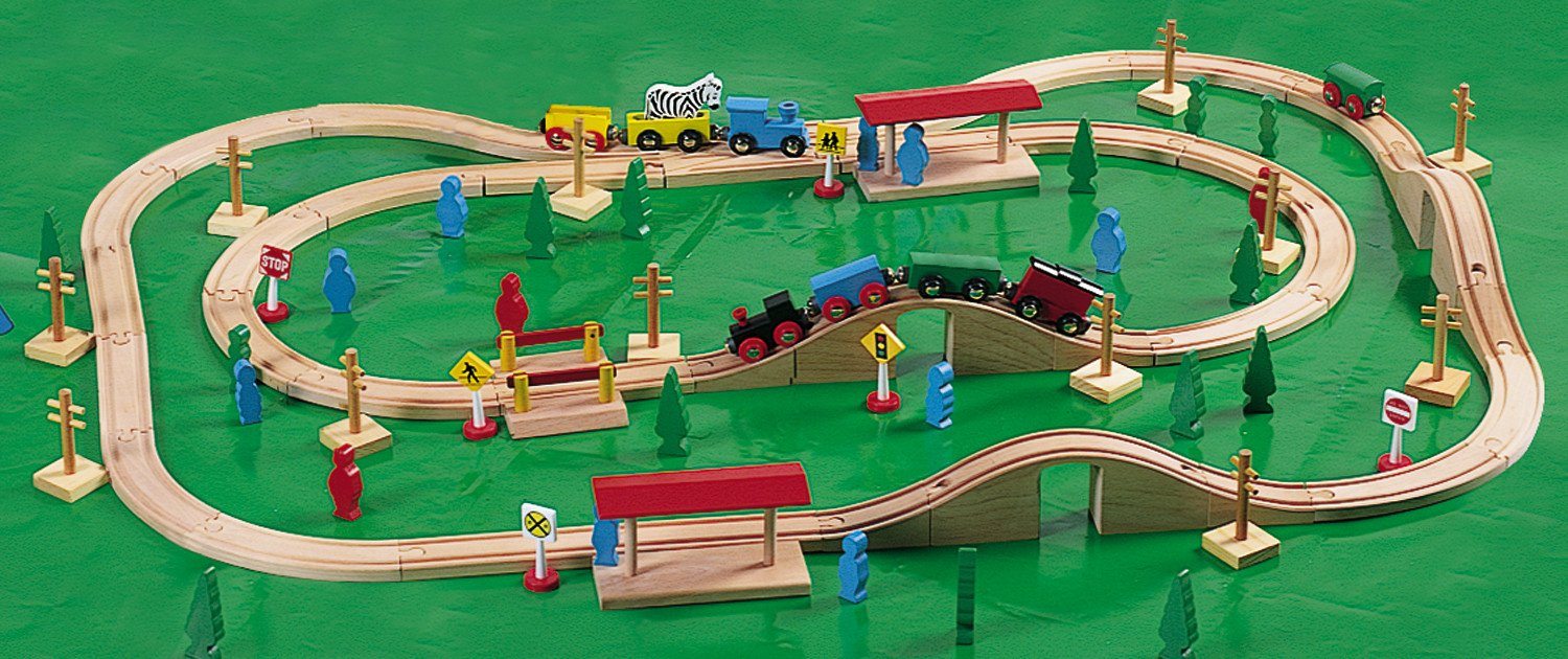 Magnetic Wood Train Set of 100 canada – Louise Kool Galt