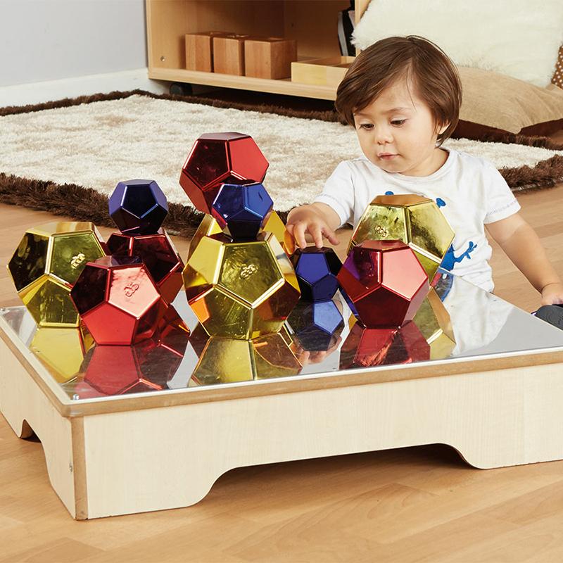 Marvellous Metallic Mirrored Coloured Boulders - Set of 12 - louisekool