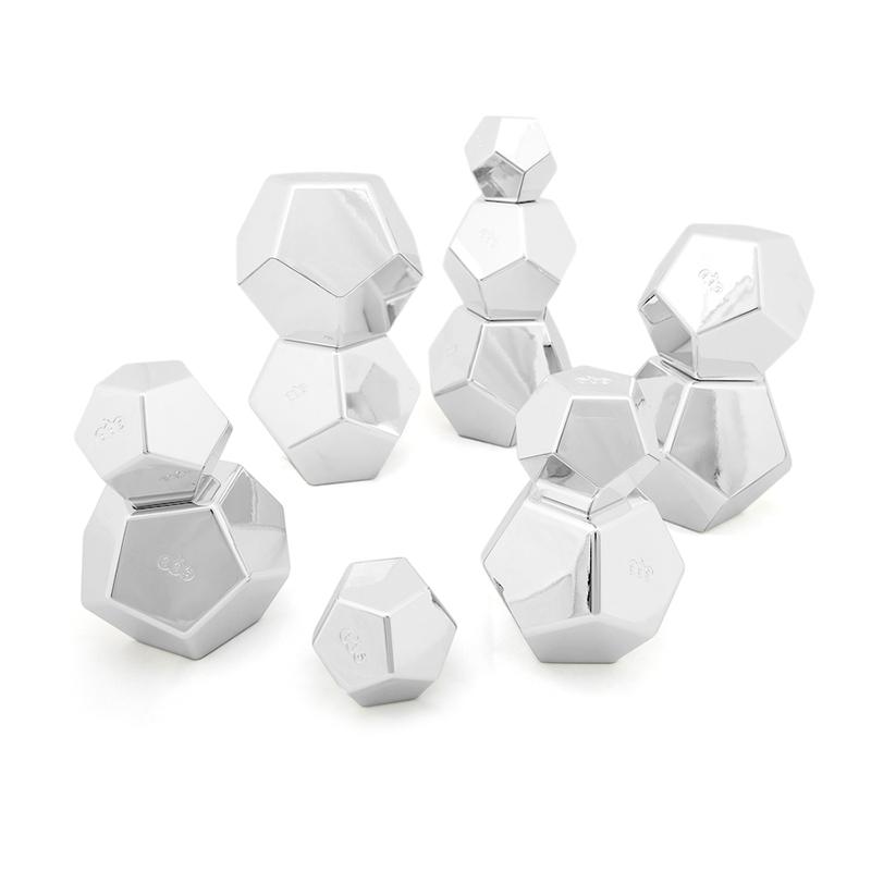 Marvellous Metallic Mirrored Silver Boulders 12 pk - louisekool