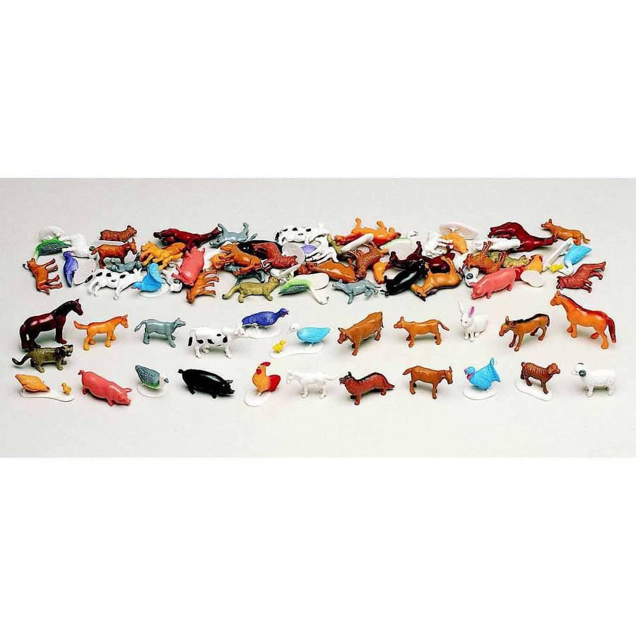 Mini Farm Animals - 108 Pieces - louisekool