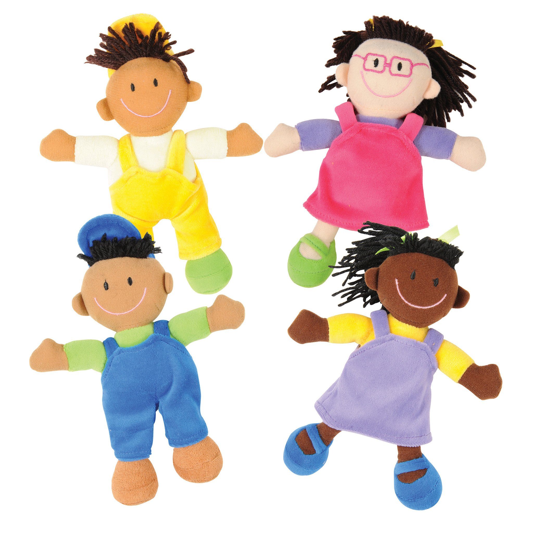 Multi-Cultural Soft Dolls Set of 4 - louisekool