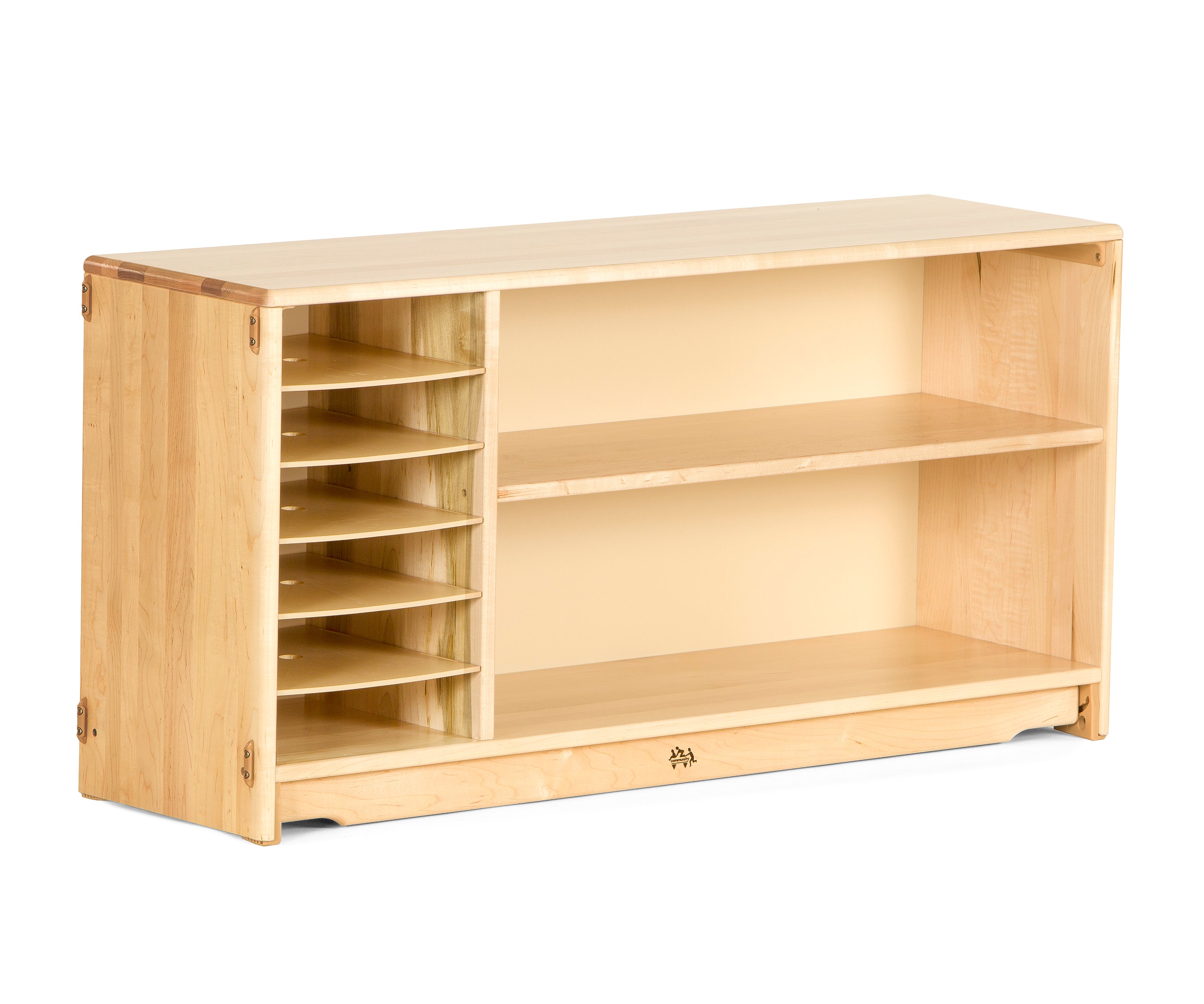 Multi-Storage Shelf 4' x 24" without Totes or Baskets by Community Playthings - louisekool