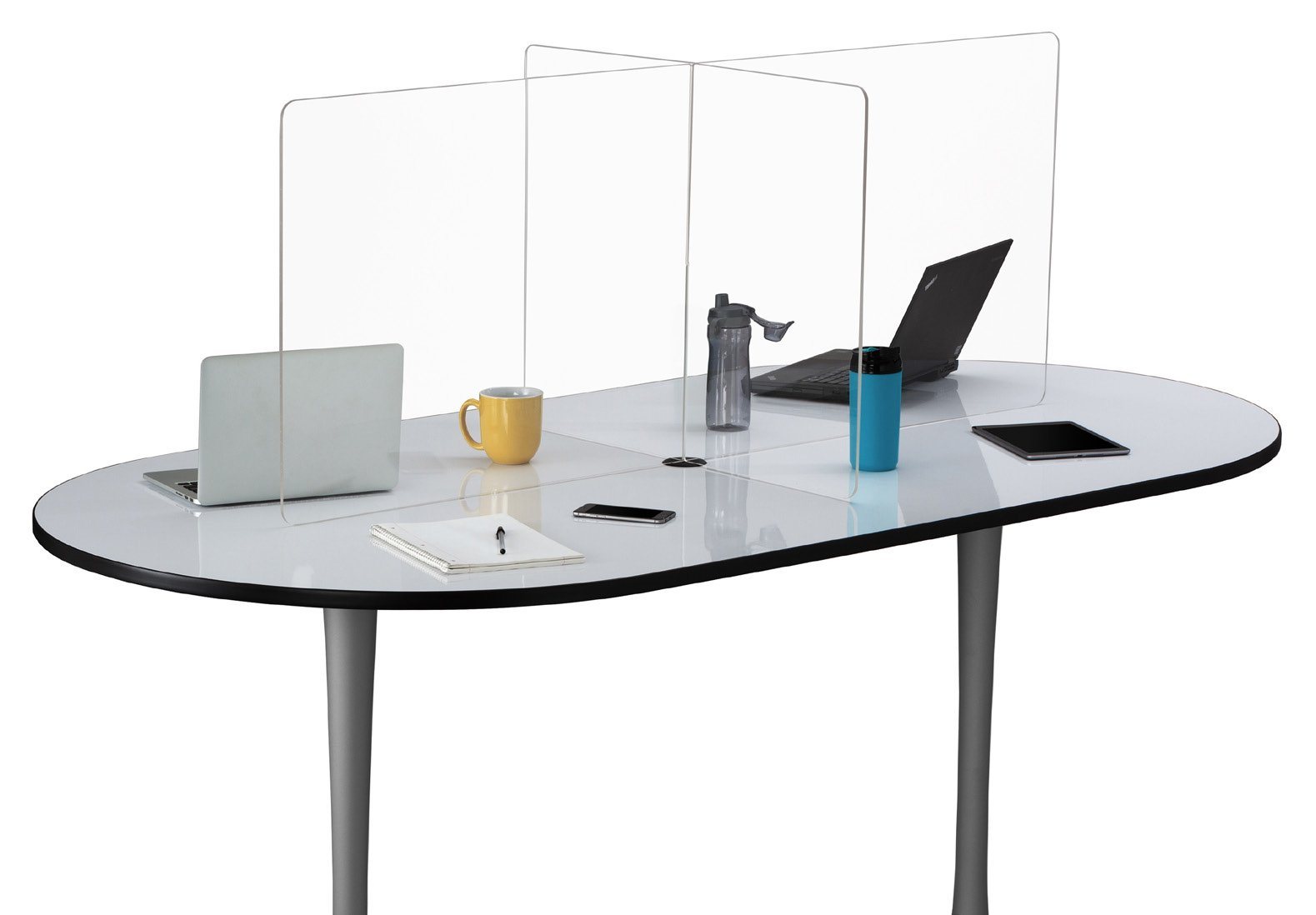 Multi-workstation Clear Tabletop Screen - louisekool