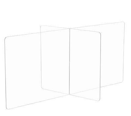 Multi-workstation Clear Tabletop Screen - louisekool