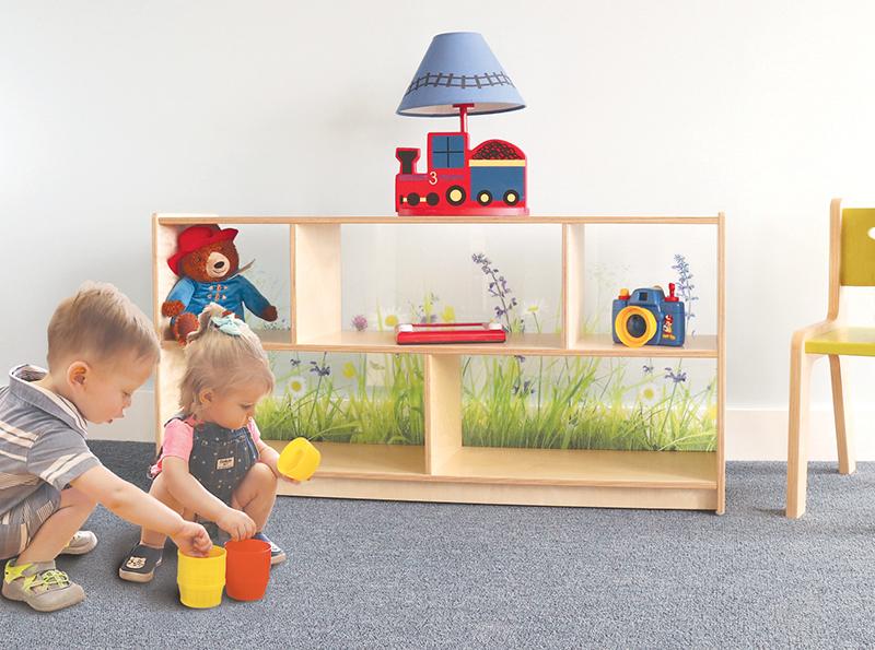 Nature View Acrylic Back Cabinet 24" - louisekool