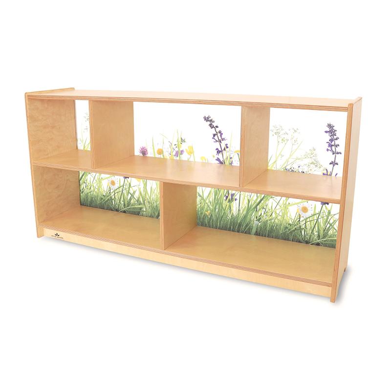 Nature View Acrylic Back Cabinet 24" - louisekool
