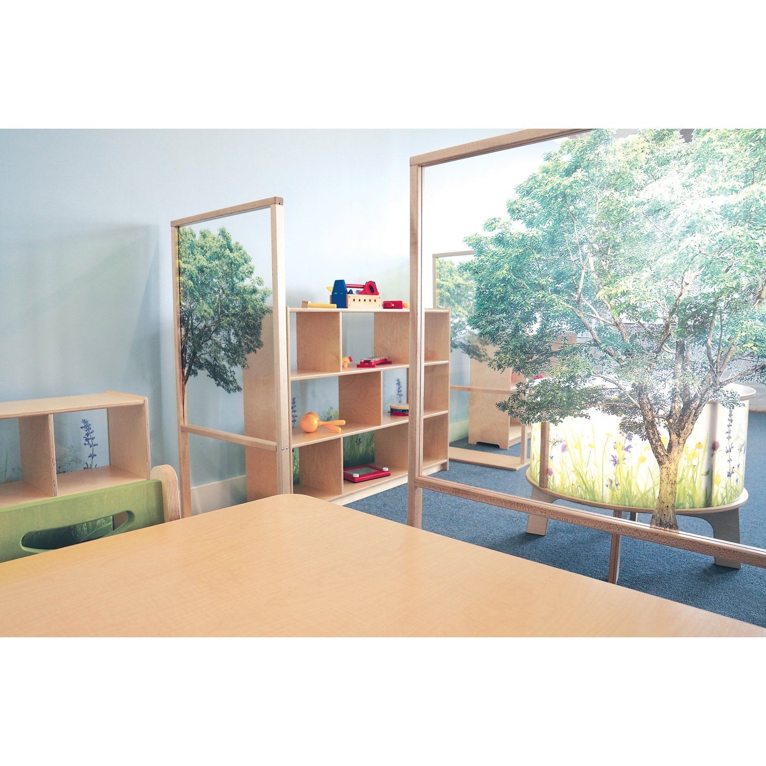 Nature View Floor Standing Partition 48"W - louisekool