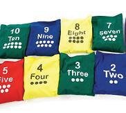 Numbered Bean Bag - Set of 10 - louisekool