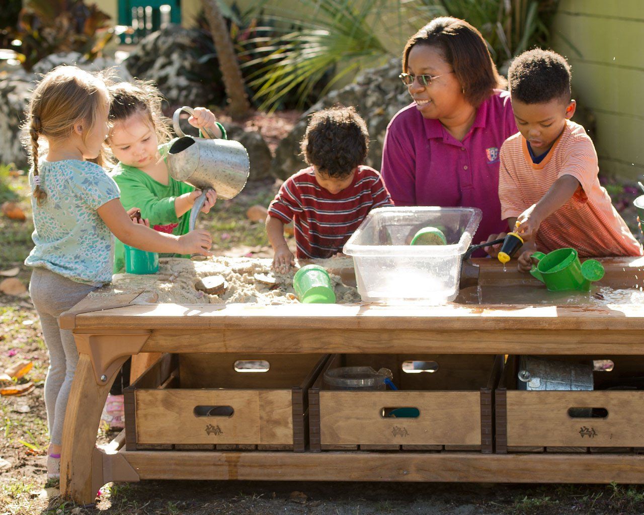 Outlast Double Water Table - Toddler 18"� by Community Playthings - louisekool