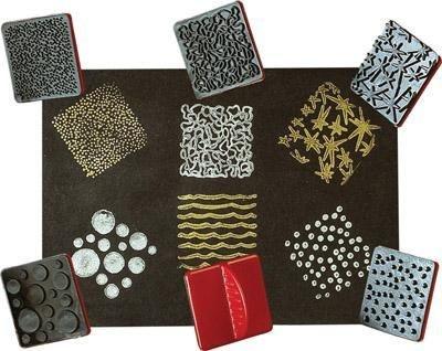 Paint Effect Stamps - Set of 12 - louisekool