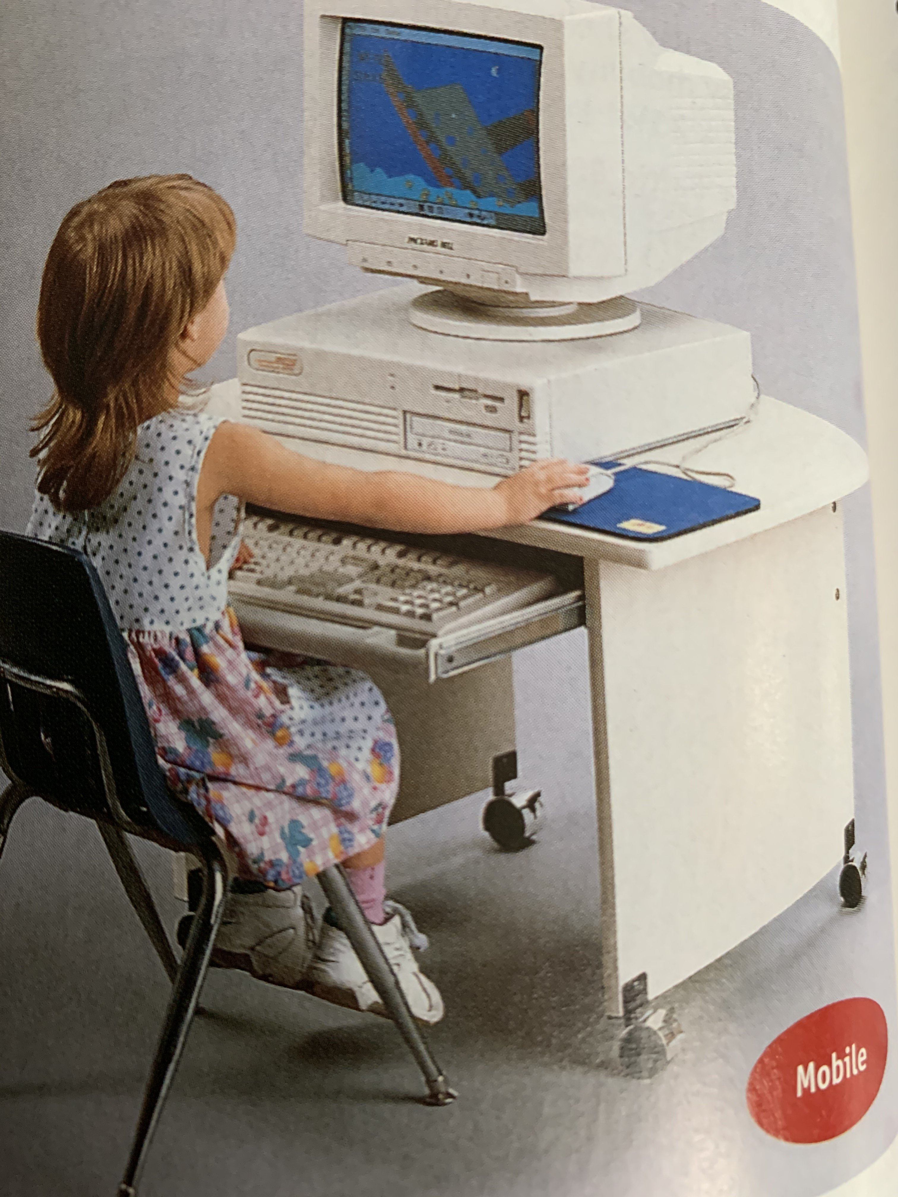 AS IS PRESCHOOL COMPUTER DESK - louisekool